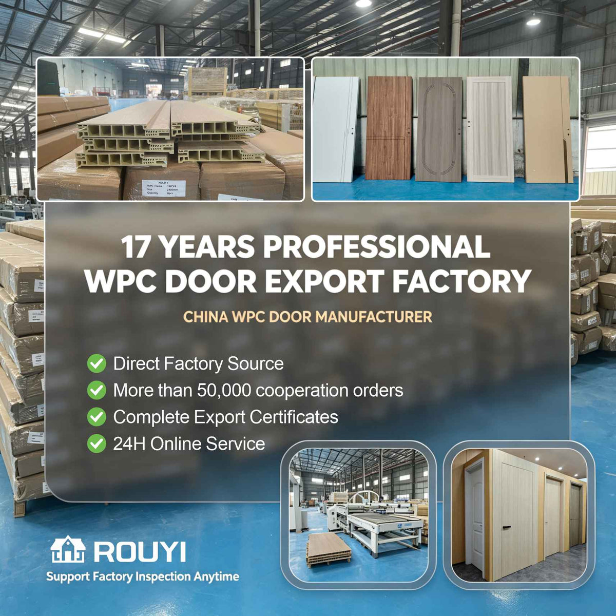 WPC Door: Modern Minimalist Design and Smart Solutions for Hotels, Apartments, Dormitories, and Commercial Buildings