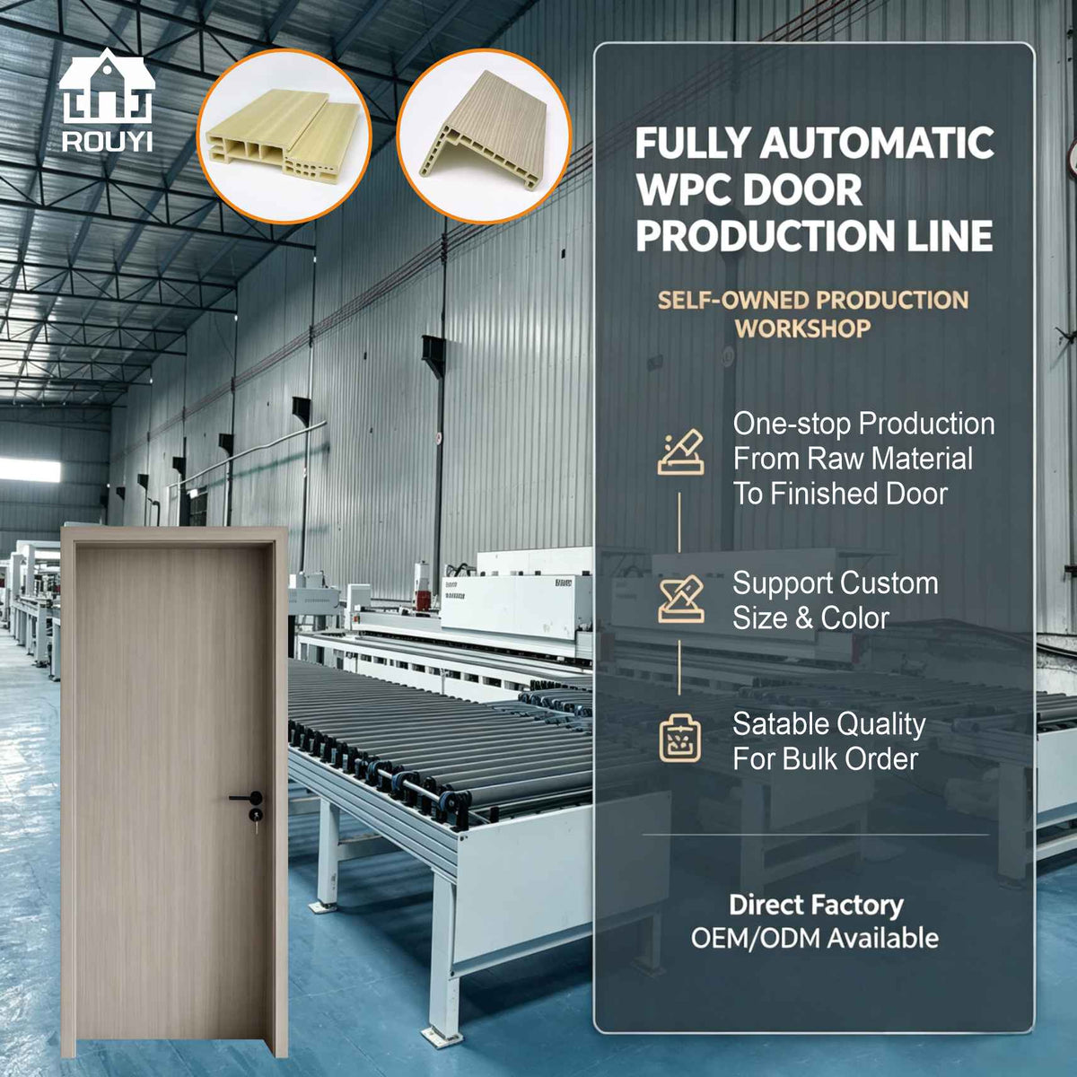 WPC Door: A Durable One-Piece Molded Door Solution for High-Traffic Buildings