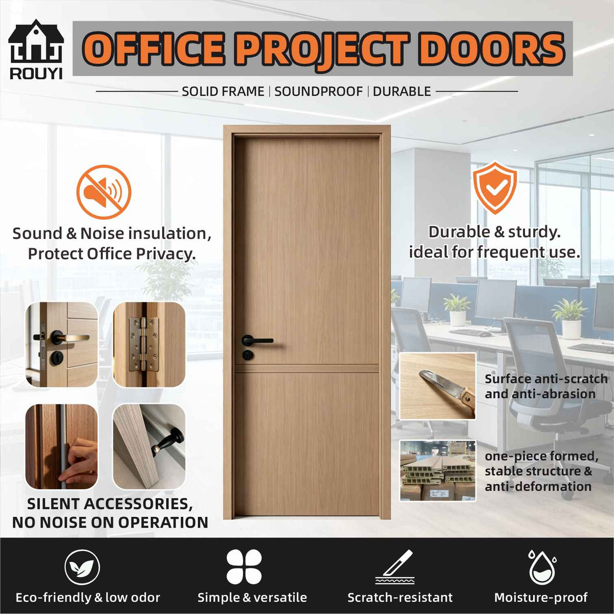 Why Modern Office Building Projects Are Choosing WPC Doors