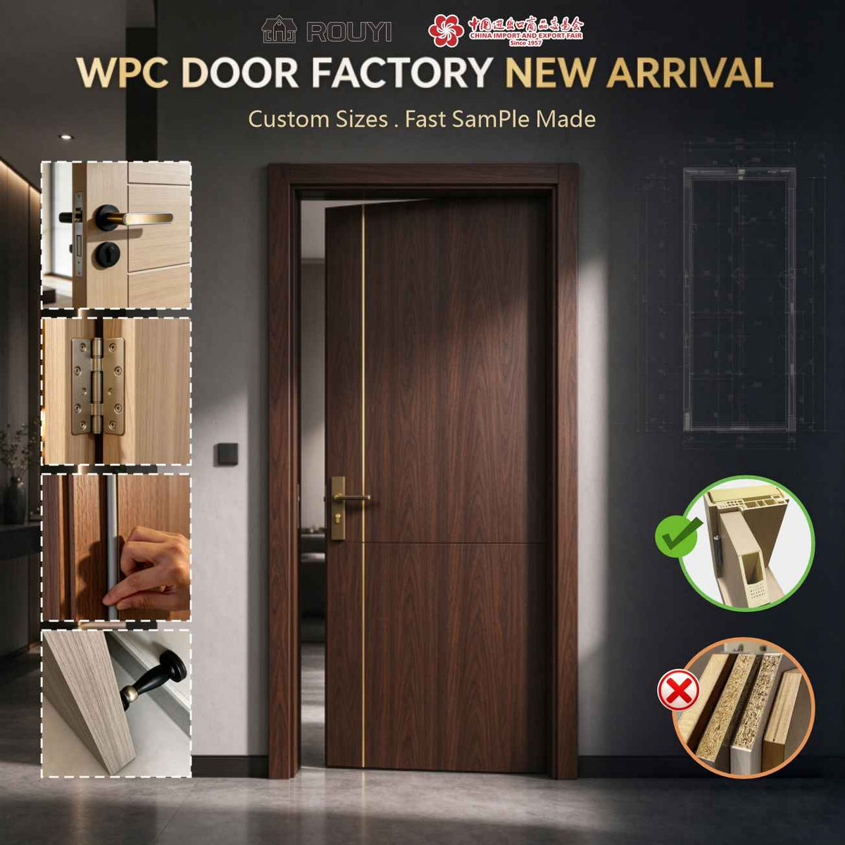 low-maintenance WPC door