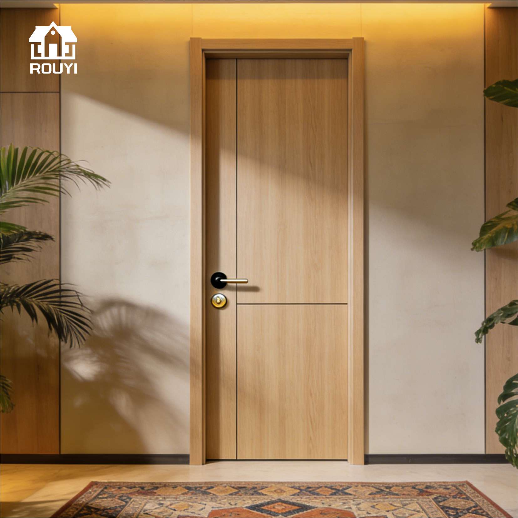 Interior WPC Doors for Kitchen, Bathroom, Baseroom, Living room with Modern Style Design