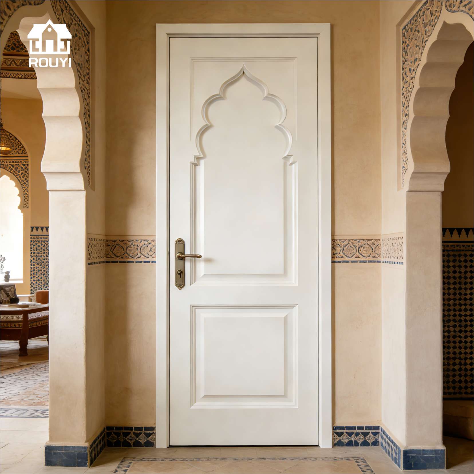 Modern design WPC doors offer superior sound insulation, heat insulation, waterproofing, and moisture resistance ideal choice for indoor use.