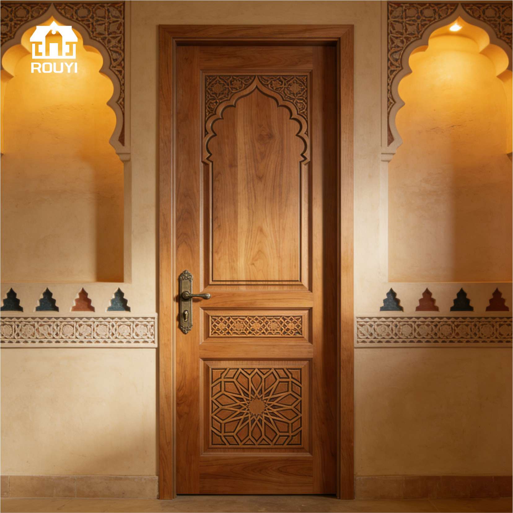WPC Doors Manufacturer & Supplier in China Mordern Style Design for House, Hotel, Apartment