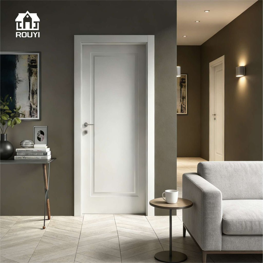 31.5" × 82.68" WPC interior kitchen door, bathroom door, basement door, waterproof, moisture-proof, insect-proof.