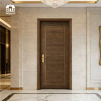 Direct sale WPC Door manufacturing factory modern minimalist wood grain doors, suitable for modern home and hotel decoration, waterproof and moisture-proof doors.