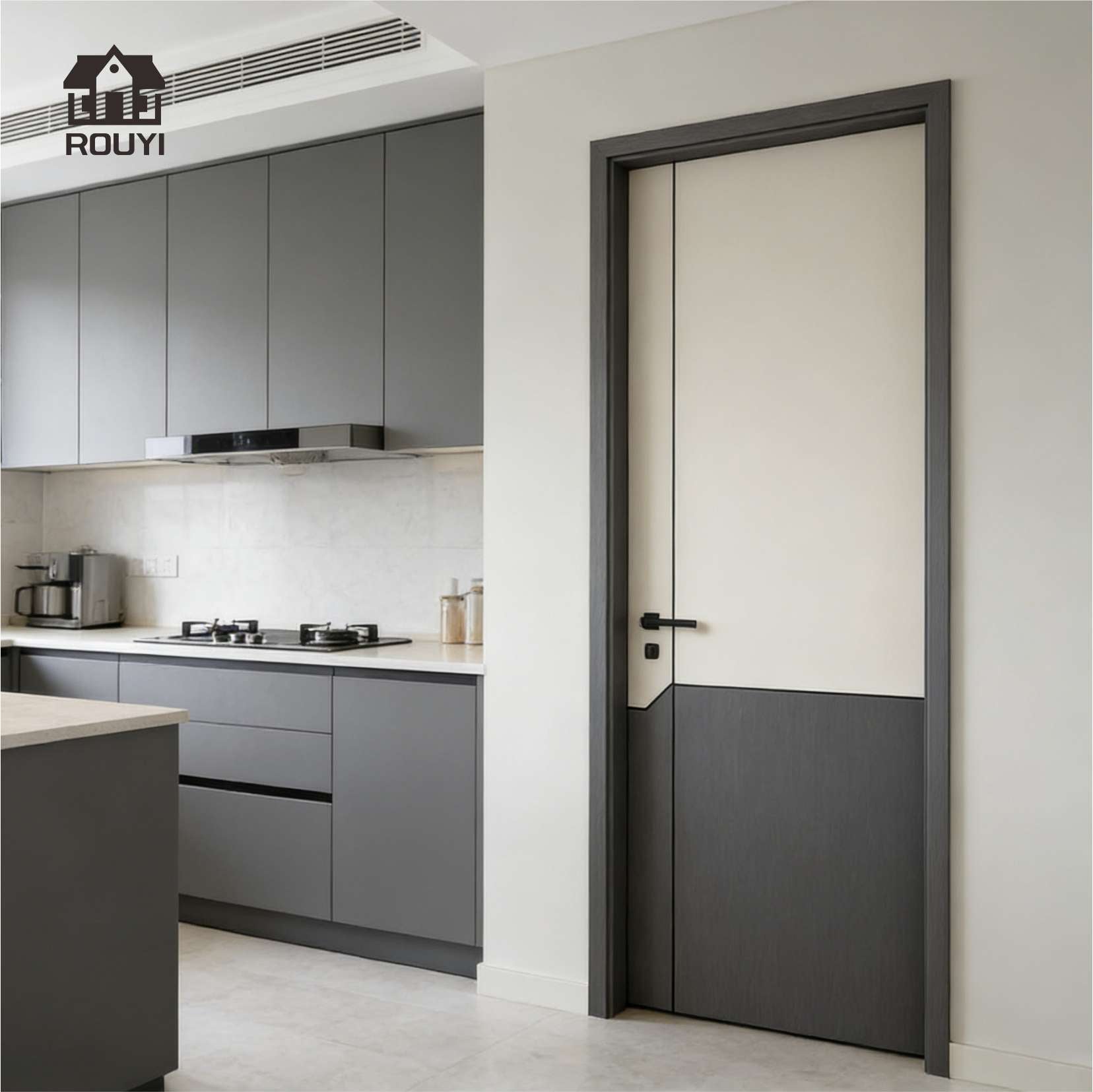 WPC Doors, manufactured in China, offers customizable sizes and colors for dormitories, bedrooms, and apartments.