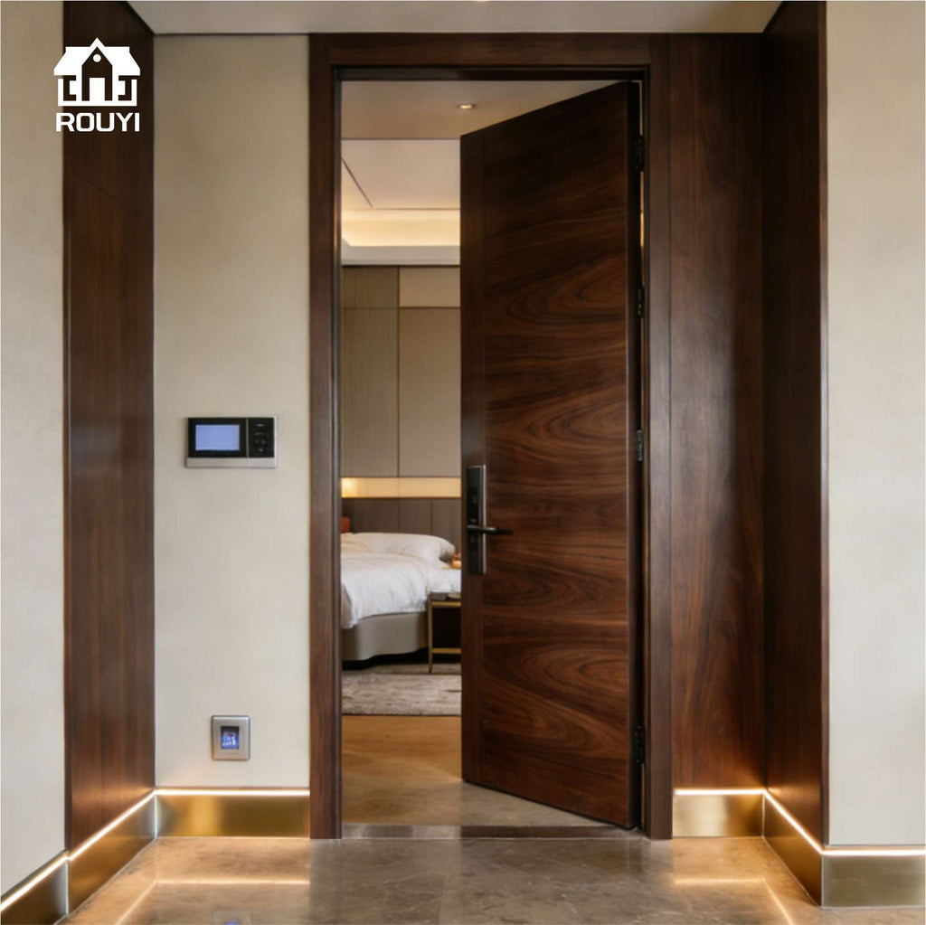 WPC Doors, manufactured in China, offers customizable sizes and colors for dormitories, bedrooms, and apartments.