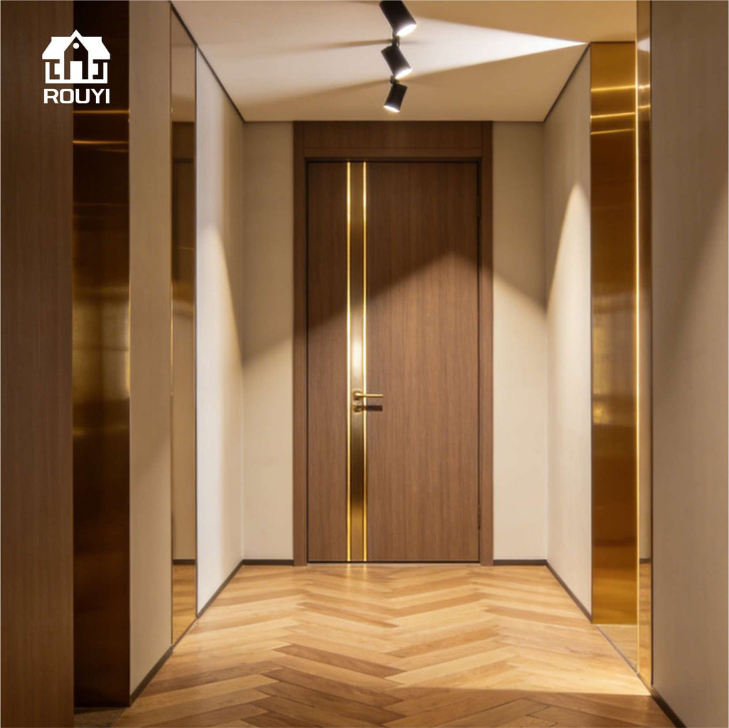 WPC whole-house interior doors, moisture-proof, soundproof, and heat-insulating home bedroom door sets