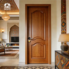 WPC Door Manufacturing Factory Modern Style Interior Door with Natural wood color