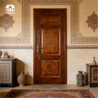 WPC Door Manufacturing Factory Modern Style Interior Door with Natural wood color