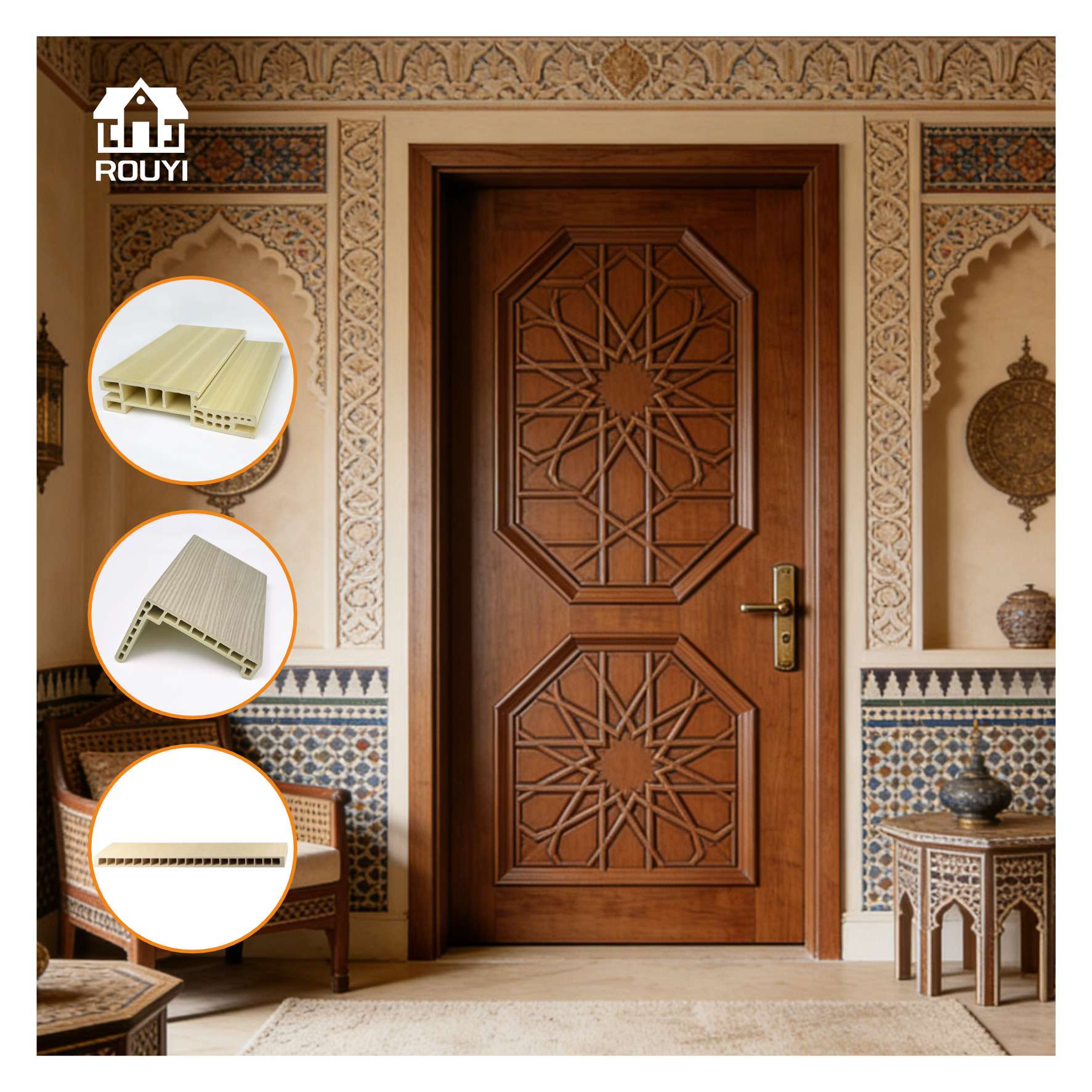 Best WPC Doors Manufacturers in China Rust Prevention, Corrosion Prevention, Insect and Borer Prevention