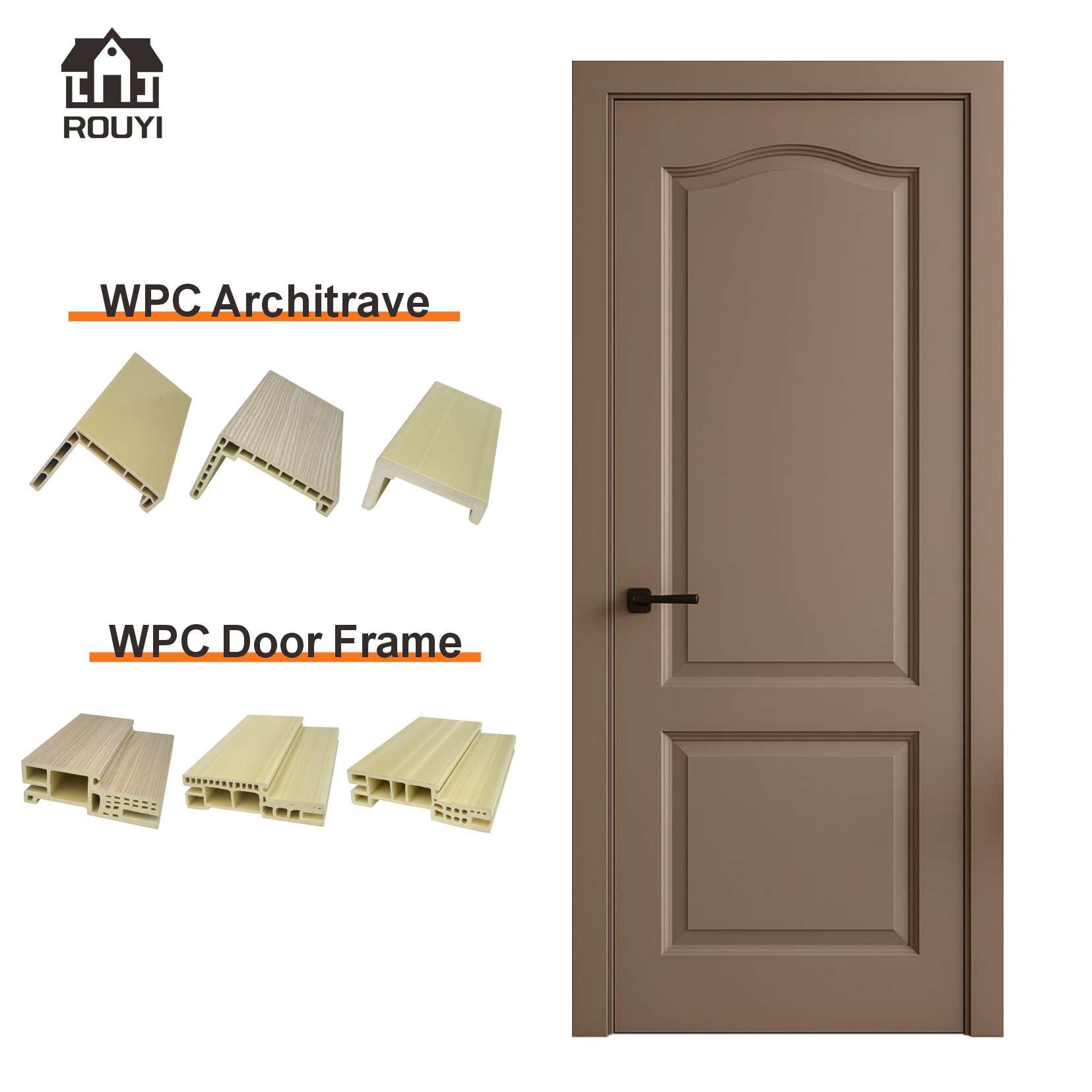 Bathroom WPC Doors - Price, Modern Design,Rust Prevention, Corrosion Prevention, Insect and Borer Prevention