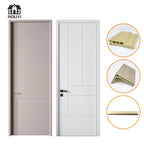 Modern design WPC doors offer superior sound insulation, heat insulation, waterproofing, and moisture resistance ideal choice for indoor use.