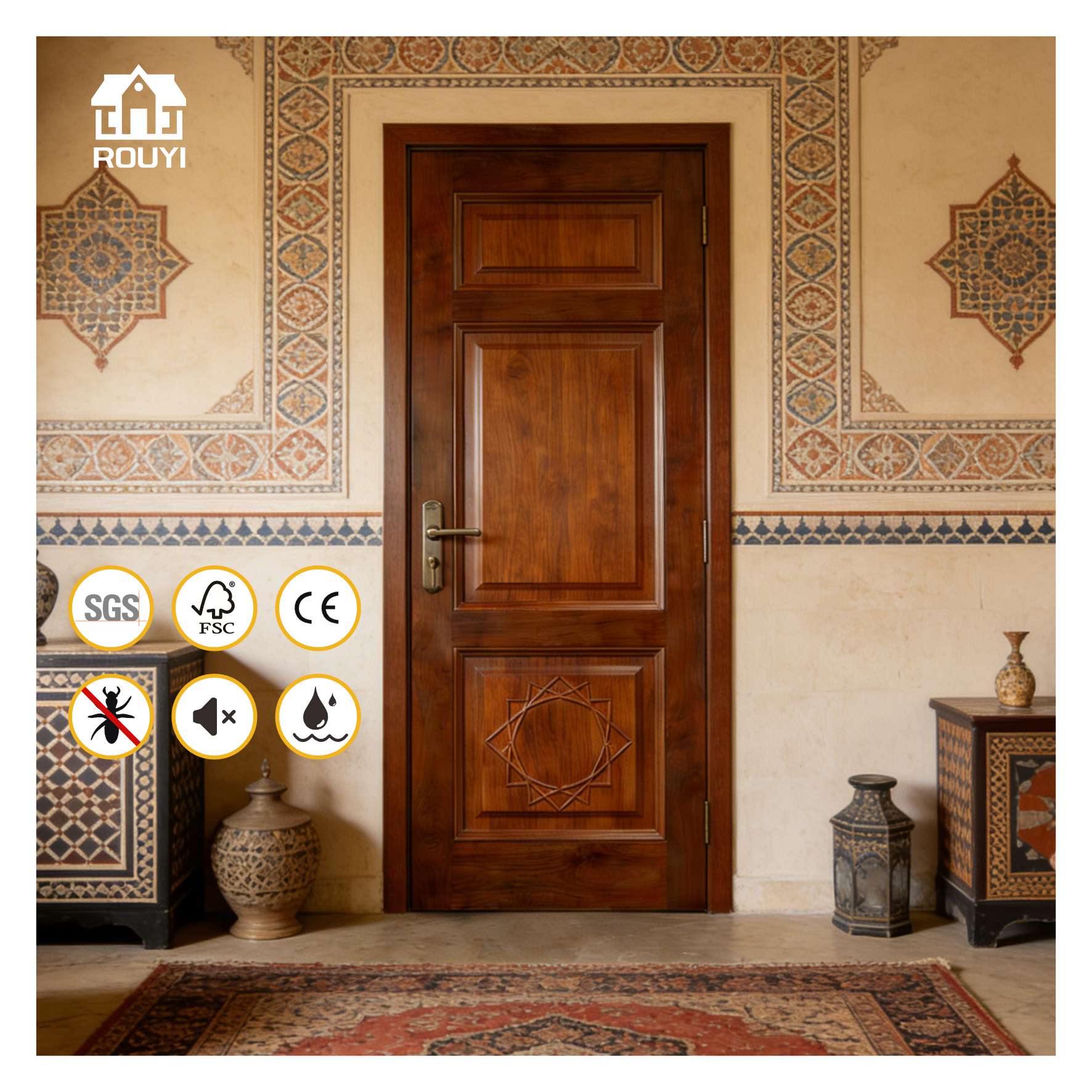 Best WPC Doors Manufacturers in China Rust Prevention, Corrosion Prevention, Insect and Borer Prevention