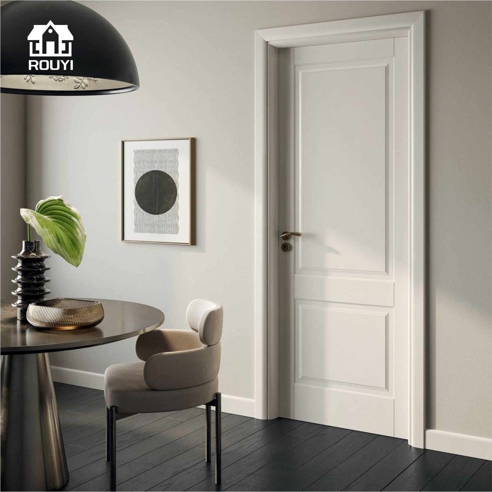 Modern design WPC doors offer superior sound insulation, heat insulation, waterproofing, and moisture resistance ideal choice for indoor use.