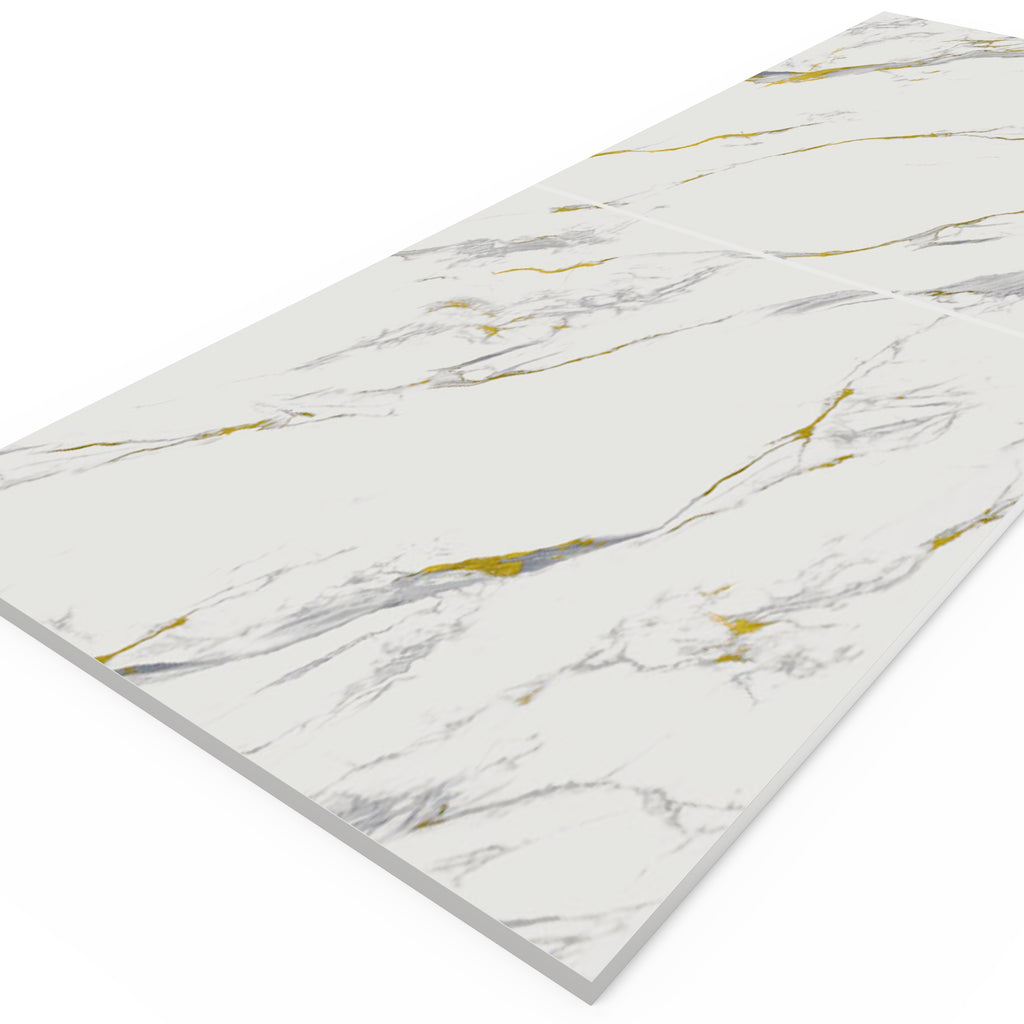 Carbon crystal wall panel（鎏金膜-KBJ1-80100-鎏金爵士白)