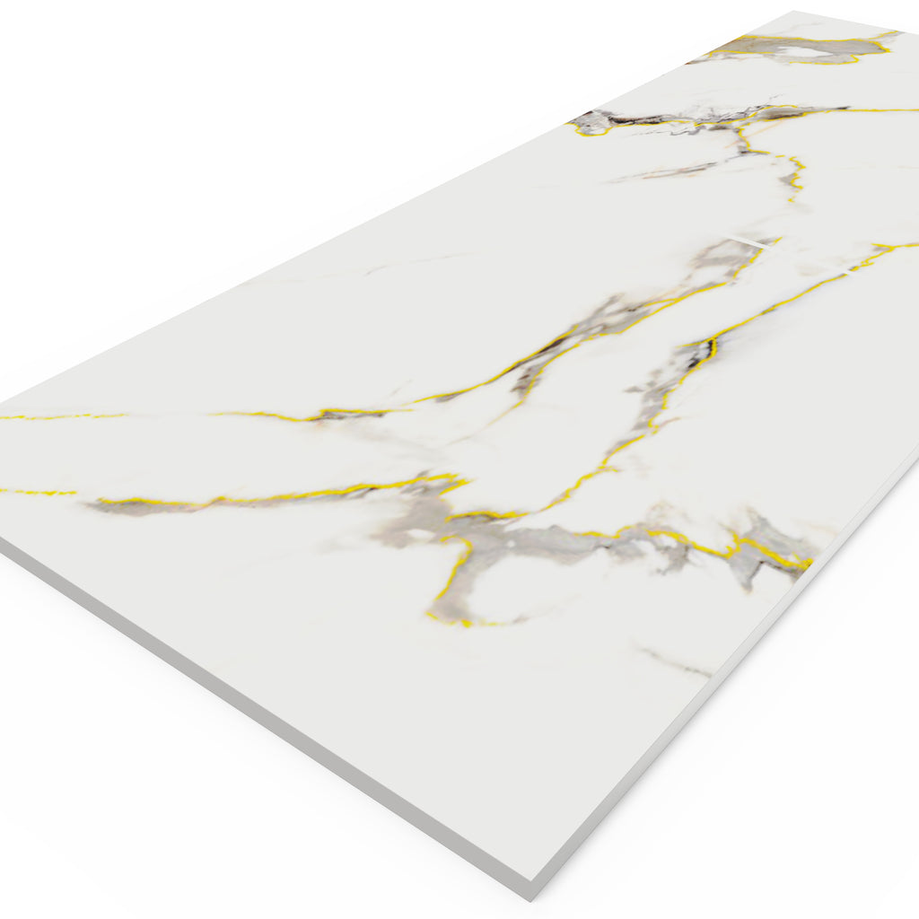 Carbon crystal wall panel（鎏金膜-KBJ1-8038-鎏金爵士白）