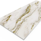 Carbon crystal wall panel（鎏金膜-KBJ1-8061-鎏金奈雪白）