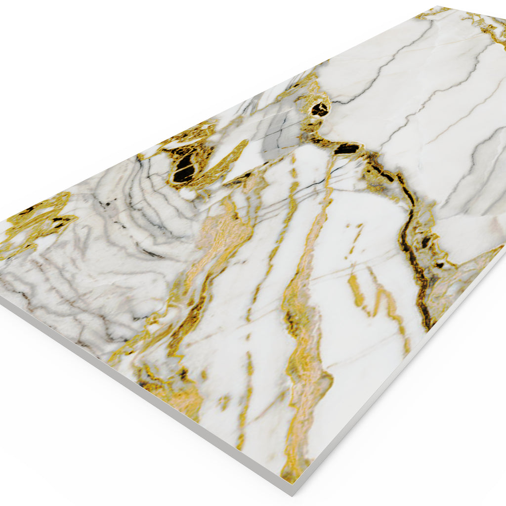 Carbon crystal wall panel（鎏金膜-KBJ1-8092-瑬金寒江雪)