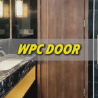 Waterproof Insect proof Interior WPC Composite Doors with PVC Film Coating for Apartment and Villa Bathrooms Bedrooms Slab Doors